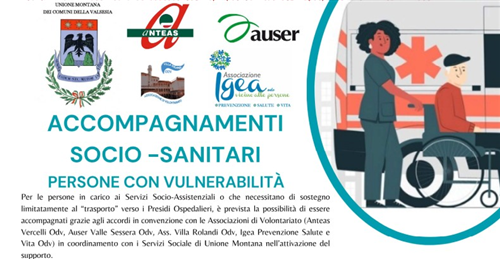 Servizio di accompagnamenti socio-sanitari per persone con vulnerabilità