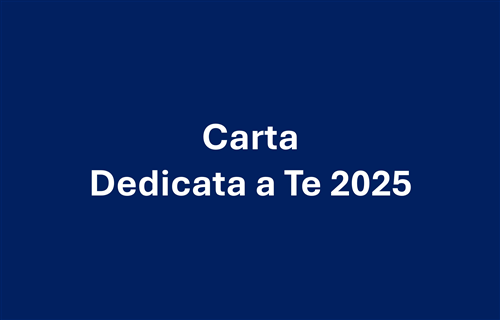 Carta "Dedicata a Te" 2025